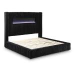 Tayleena Queen Upholstered Bed with Fireplace and Wireless Audio - Image 4