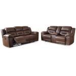 Stoneland Power Reclining Sofa and Loveseat