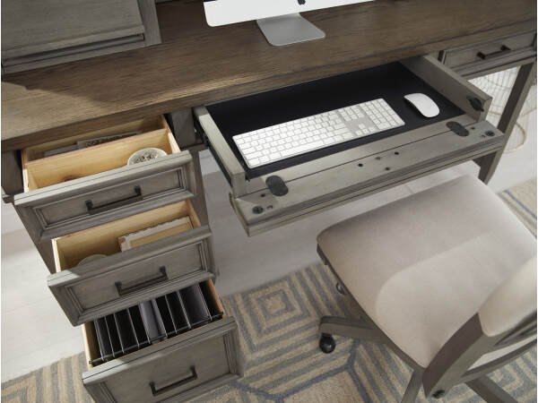 Caraway Pedestal Desk And Return I248HOGRP1b - Image 8