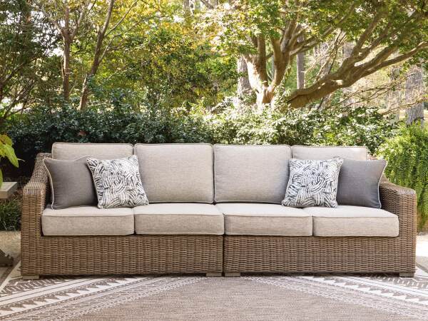 Laguna Heights Outdoor Right and Left-arm Facing Loveseat with Cushion (Set of 2) - Image 3