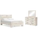 Lawroy Queen Panel Bed, Dresser and Mirror