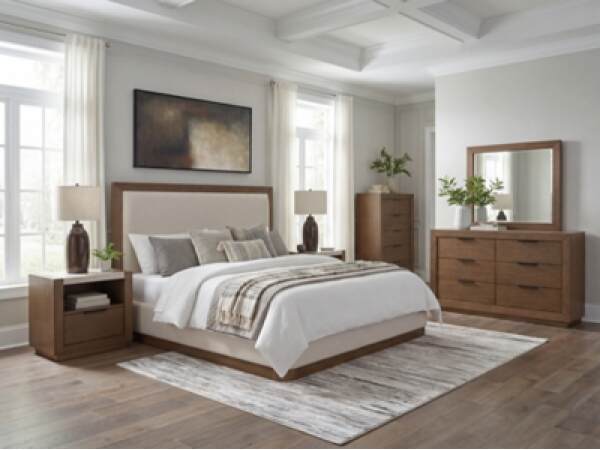 Hennington Queen Upholstered Bed - Image 3