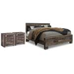 Derekson King Panel Bed and 2 Nightstands - Image 2