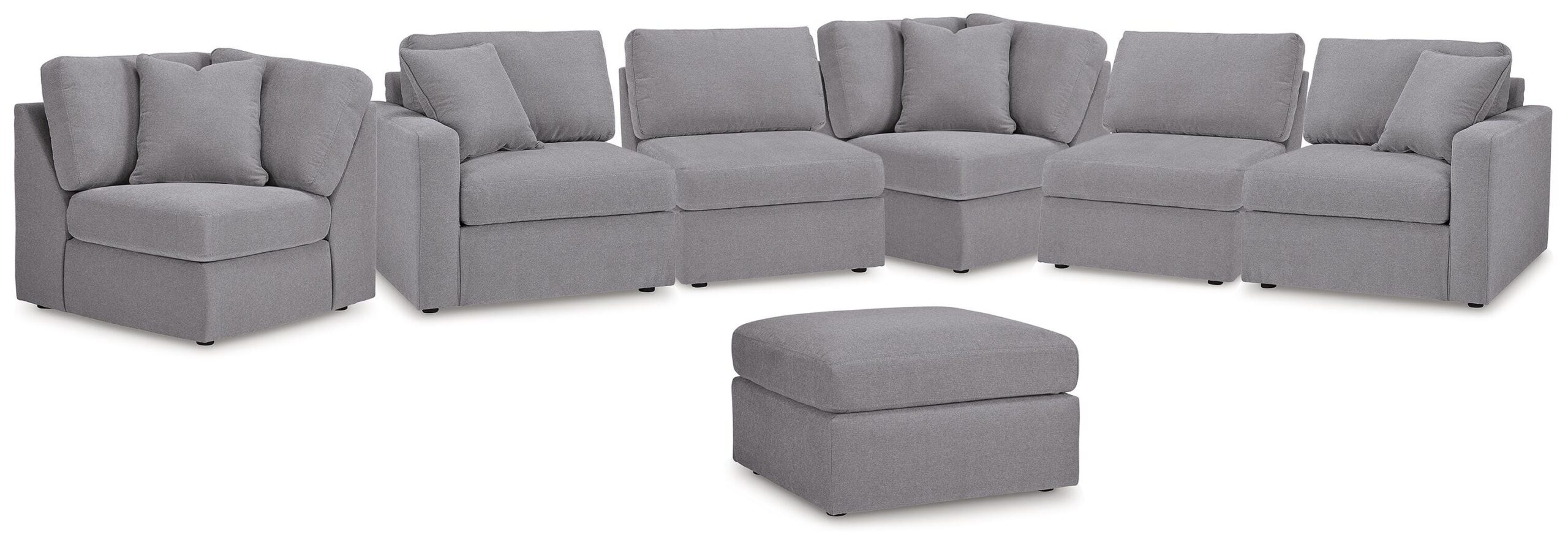 f3f5f5f1c188cf9bb208581dd8a8fc5c Modmax 6-Piece Sectional and Ottoman - Image 1