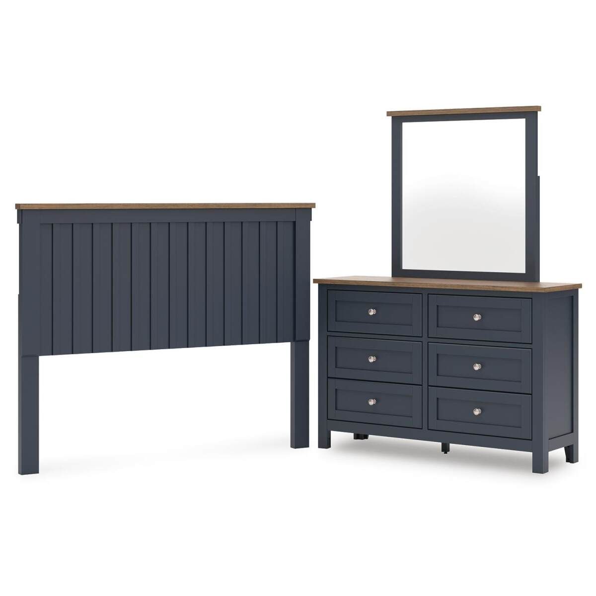 f40aef274a3c94c0f82b1f149a1ff507 Landocken Queen Panel Headboard, Dresser and Mirror - Image 1