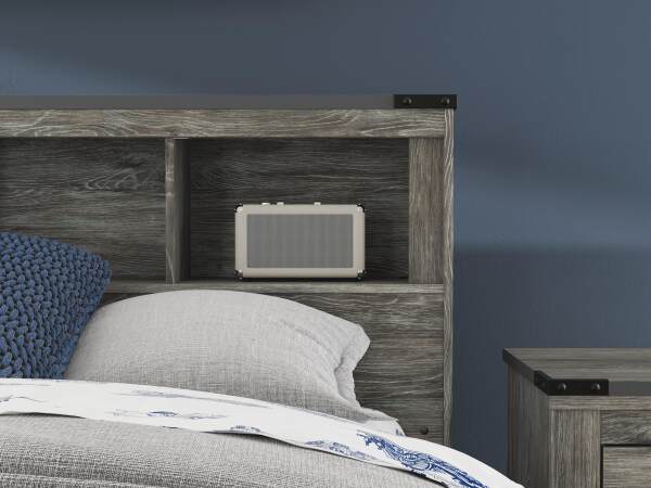 Frandern Full Bookcase Bed with Storage, Dresser and Mirror - Image 19