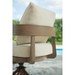 Serene Bay Outdoor Swivel Dining Chair with Cushion (Set of 2) - Image 9