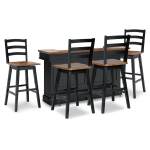 Wildenauer Bar Table and 4 Barstools - Image 2