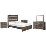 Drystan Queen Panel Bed, Dresser, Mirror and 2 Nightstands - Image 2