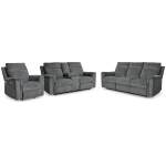 Barnsana Power Reclining Sofa, Loveseat and Recliner
