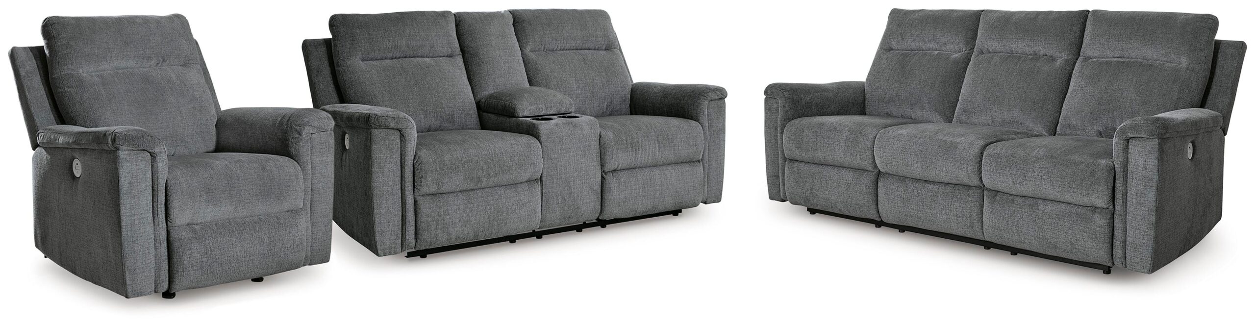 f5752bf8de4c08967996c70ae912e852 Barnsana Power Reclining Sofa, Loveseat and Recliner - Image 1