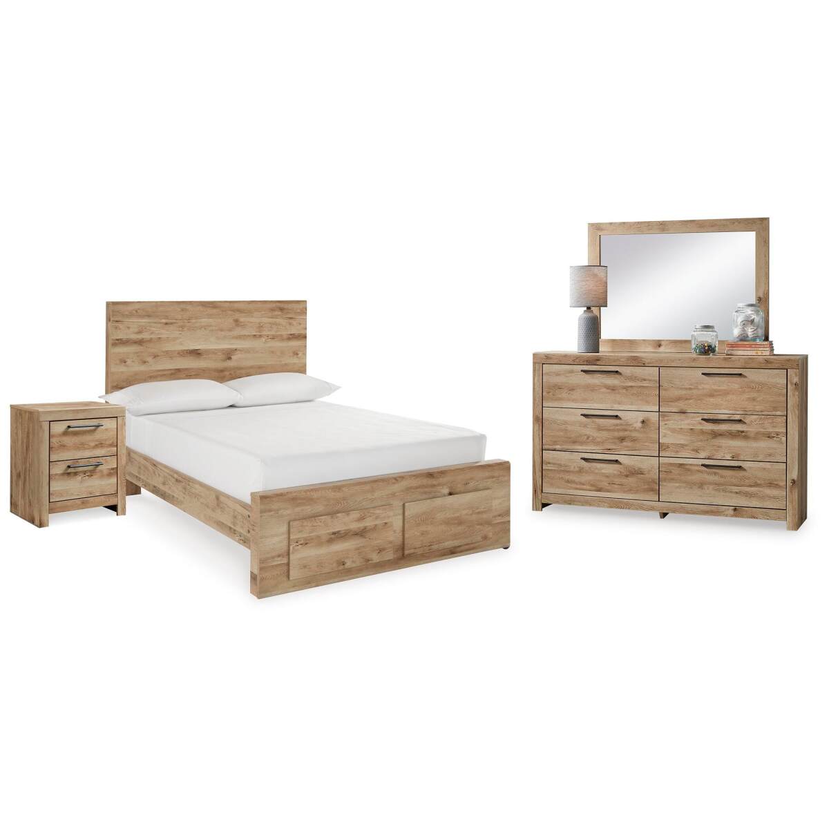 f5885e2b087218d9b2a6ee2b184740f3 Hyanna Full Storage Panel Bed, Dresser, Mirror and Nightstand - Image 1