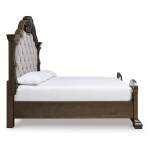 Maylee King Upholstered Bed, Dresser, Mirror, Chest and 2 Nightstands - Image 12