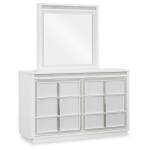 Chalanna Queen Upholstered Storage Bed, Dresser and Mirror - Image 4