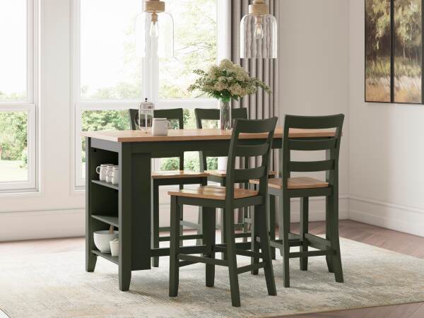 Gesthaven Counter Height Dining Table and 4 Barstools - Image 3