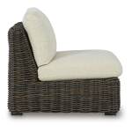 Kimora Outdoor Armless Chair with Cushion - Image 5