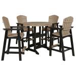 Fairen Trail Outdoor Counter Height Dining Table with 2 Barstools