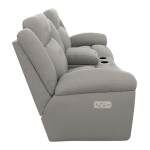 Joel Power Reclining Loveseat w/ Headrest, Lumbar & Console - X49761 - Image 5