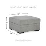 Casselbury Oversized Swivel Chair and Ottoman - Image 11