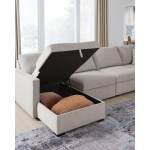 ModMax Luxe 4-Piece Double Storage Chaise Sectional - Image 6