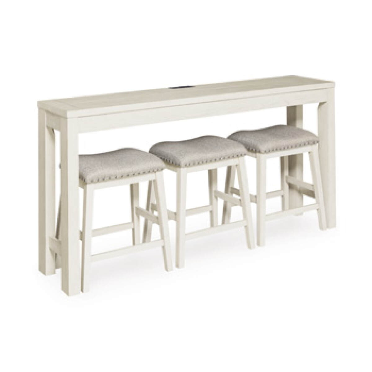 f83510b1c868e7a6c1023182a71fd98e Robbinsdale Counter Height Dining Table and 3 Barstools Set - Image 1