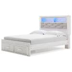 Altyra Queen Upholstered Bookcase Bed with Storage - Image 4