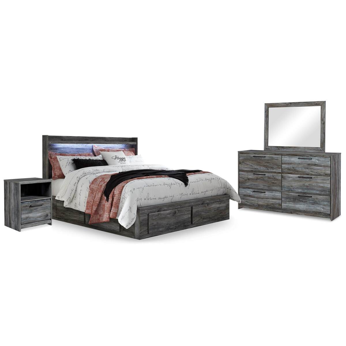 f876bdc29b305715ec5241041d1fa965 Baystorm King Panel Bed with Storage, Dresser, Mirror and 2 Nightstands - Image 1