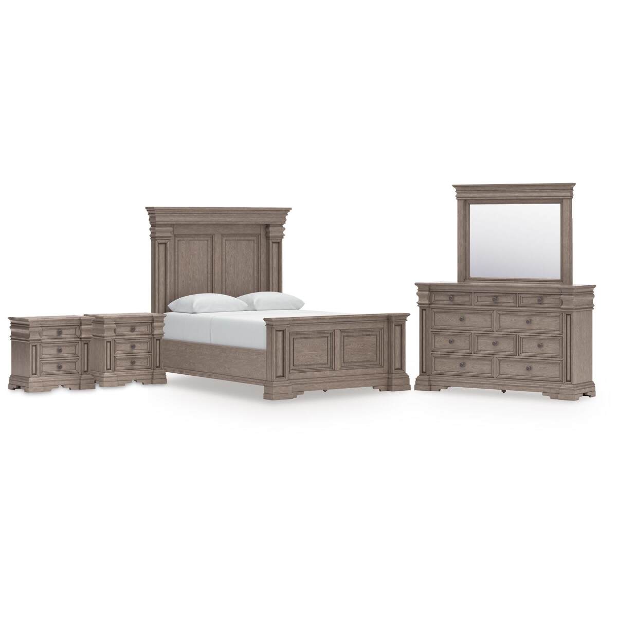 f8ac0b995721dd3a868eda7c65ede159 Blairhurst Queen Panel Bed, Dresser, Mirror and 2 Nightstands - Image 1