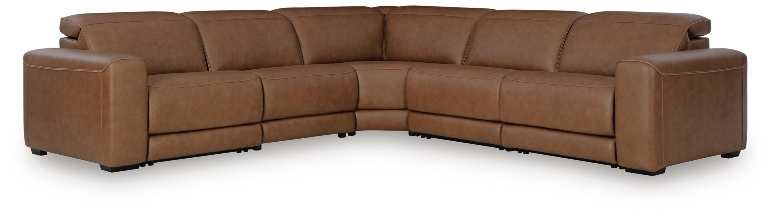 f90a466e2f6d476e9b5f56dbbc66c1c3 Magic Man 5-Piece Power Reclining Sectional - Image 1