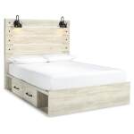 Cambeck Queen Panel Storage Bed and 2 Nightstands - Image 4