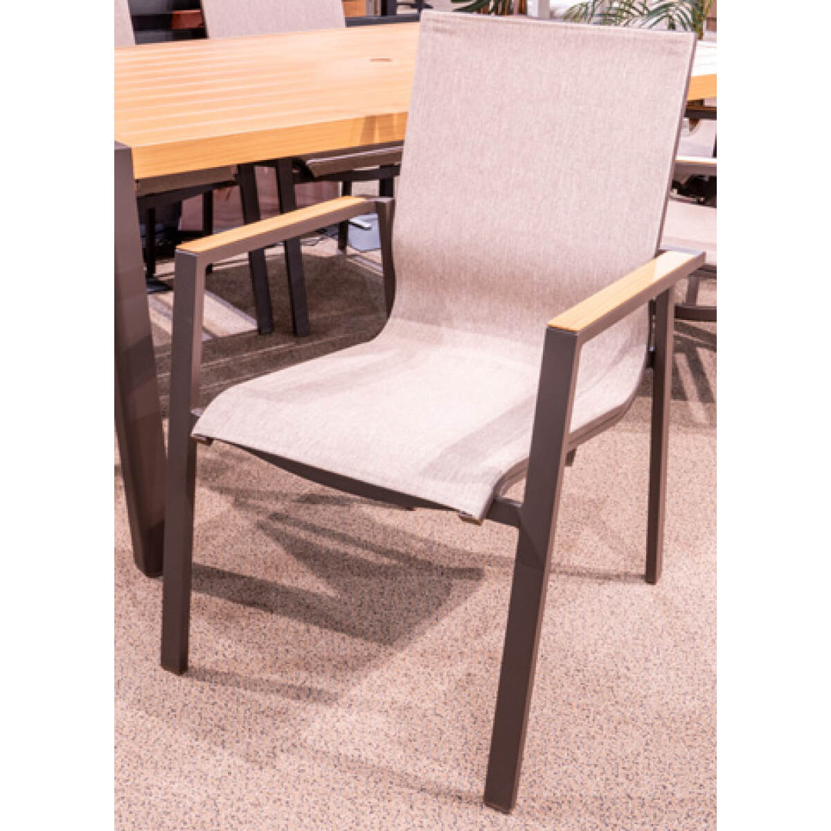 f9c00fe46c24616d482ac045bccad2ea Carmel Highlands Outdoor Sling Arm Chair (Set of 4) - Image 1