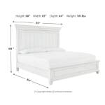 Kanwyn King Panel Bed, Dresser, Mirror and 2 Nightstands - Image 13