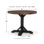 Valebeck Counter Height Dining Table and 6 Barstools - Image 6