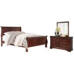 Alisdair King Sleigh Bed, Dresser and Mirror
