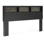 Broachmyn Lighted King Bookcase Headboard
