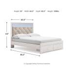 Altyra Queen Upholstered Panel Storage Bed, Dresser and Mirror - Image 17
