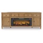 Sharlance 81" TV Stand with Electric Fireplace