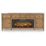 Sharlance 81" TV Stand with Electric Fireplace