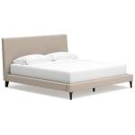 Cielden King Upholstered Bed with Roll Slats - Image 2