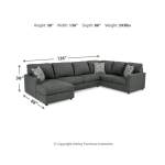 Edenfield 3-Piece Sectional with Chaise - Image 4