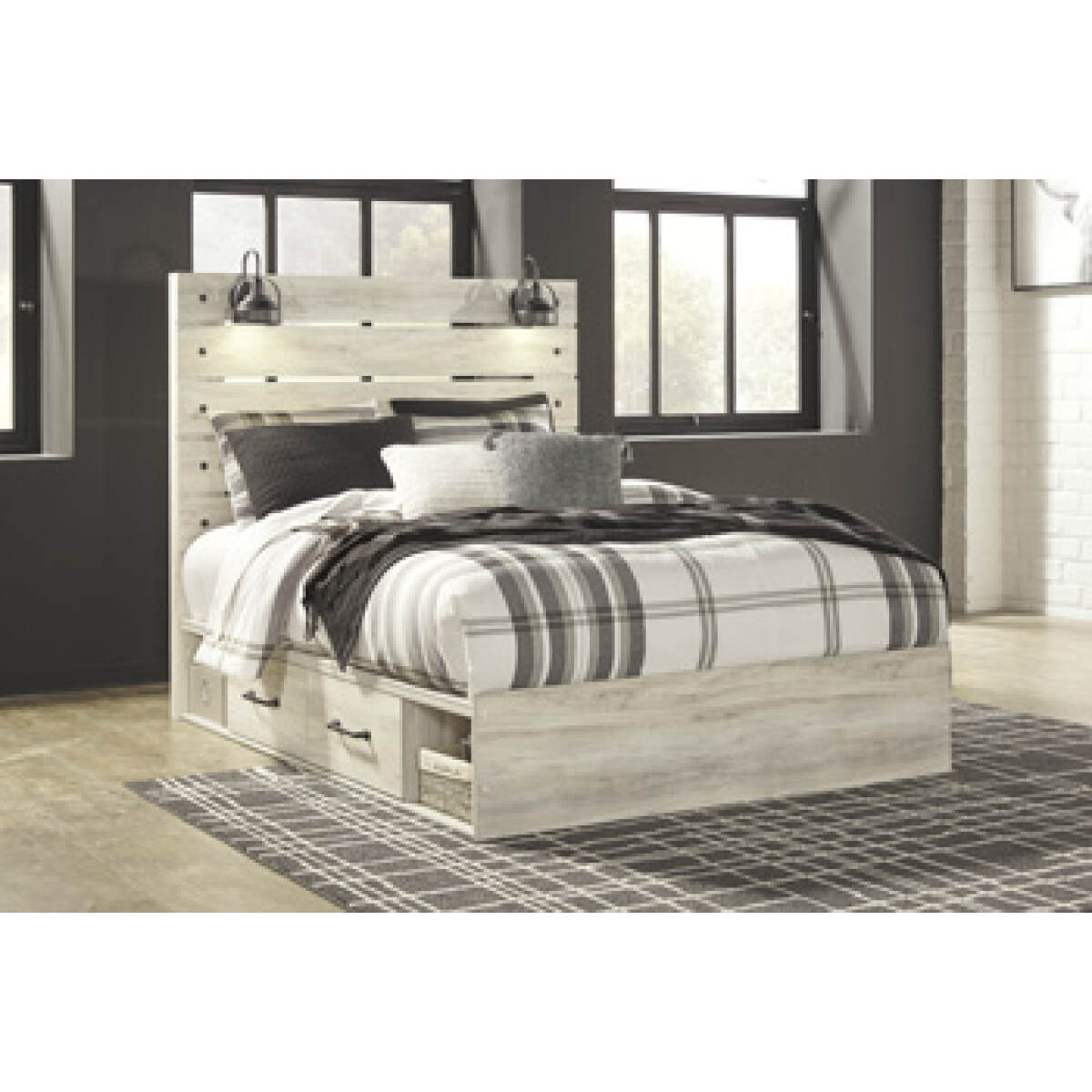 fdc3586056da3db01f422cf7c414d793 Cambeck Queen Panel Bed with 2 Storage Drawers - Image 1