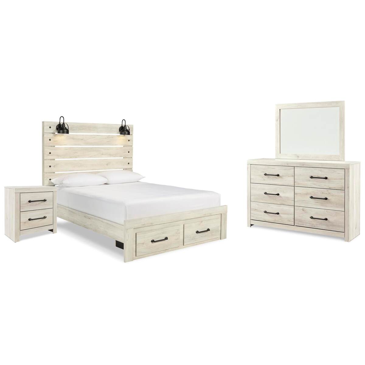 fdc7ba4dc3f36d8041559cd188818f2a Cambeck Queen Panel Storage Bed, Dresser, Mirror and Nightstand - Image 1