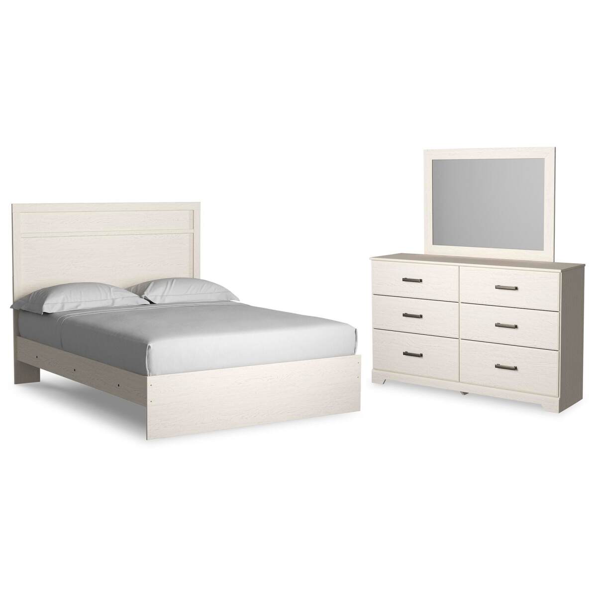 fdccc4a1c0411882fa99ef4006a705e1 Stelsie Queen Panel Bed, Dresser and Mirror - Image 1