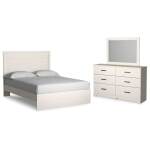Stelsie Queen Panel Bed, Dresser and Mirror