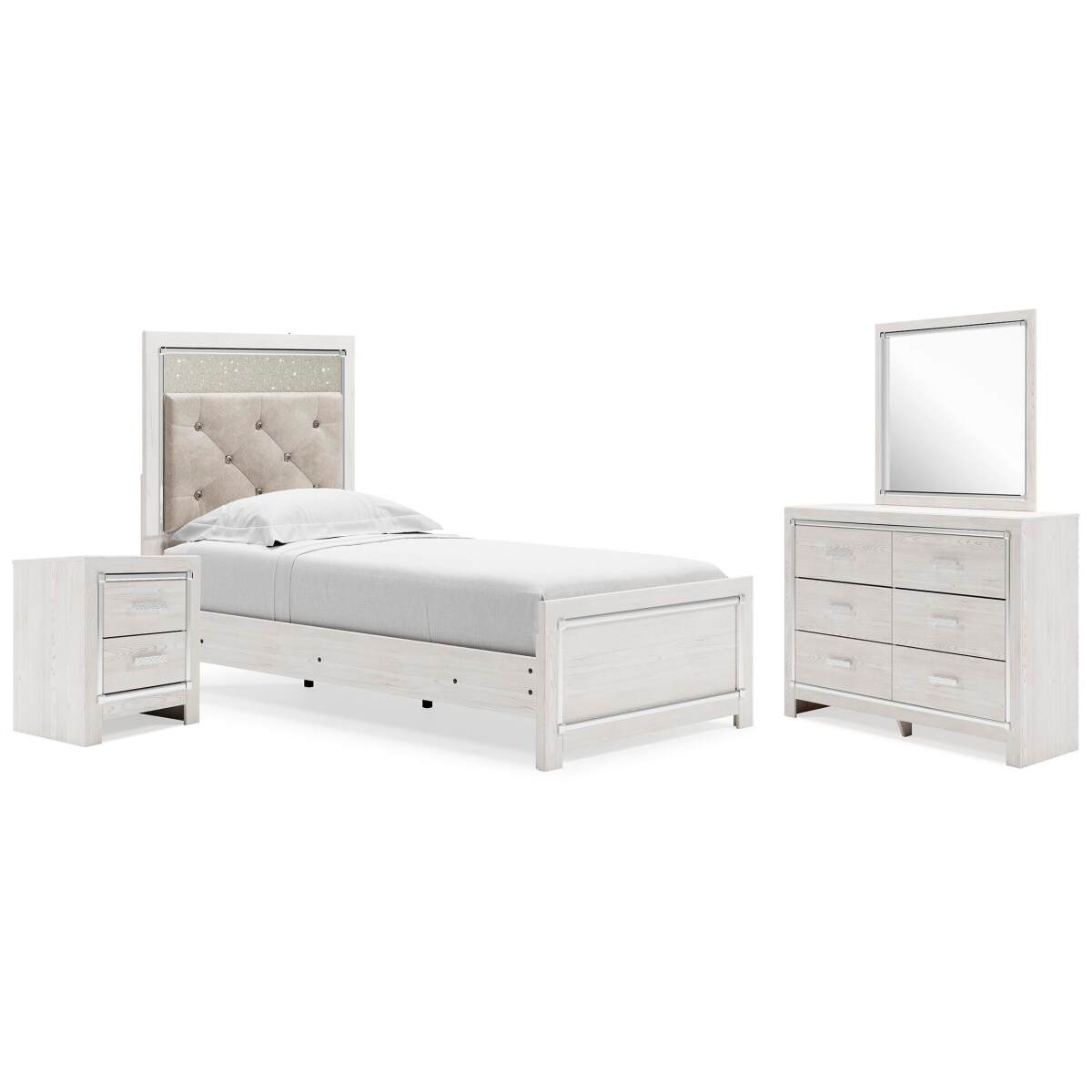 fde2bcac55b96aa3649284110f2218ad Altyra Twin Panel Bed, Dresser, Mirror and Nightstand - Image 1
