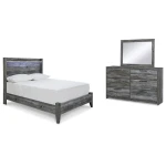 Baystorm Full Panel Bed, Dresser and Mirror