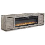 Naydell 92" TV Stand with Electric Fireplace - Image 2