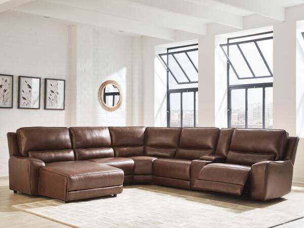 DeepWakes 6-Piece Power Reclining Sectional with Chaise - Image 3
