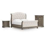 Ardenfield California King Sleigh Bed, Chest and Nightstand