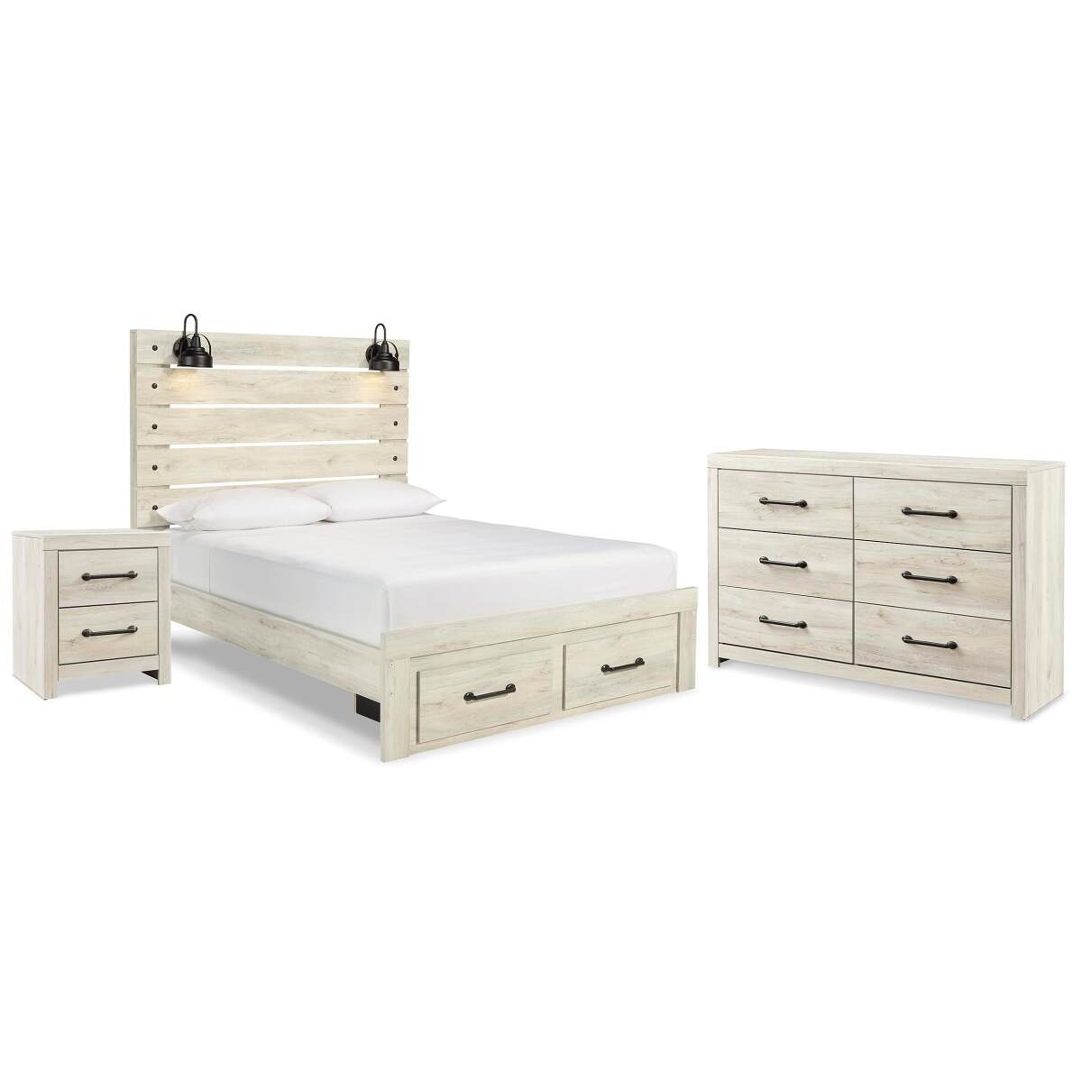 ff9d807191cb37094e1dc14ab31ae696 Cambeck Queen Panel Storage Bed, Dresser and Nightstand - Image 1